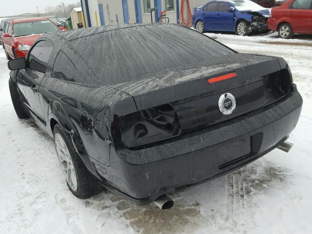 1ZVFT82H665110434 - 2006 FORD MUSTANG GT BLACK photo 3