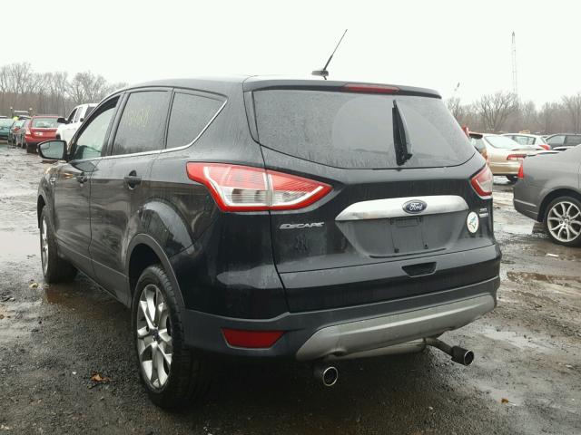 1FMCU9H91DUC62841 - 2013 FORD ESCAPE SEL BLACK photo 3