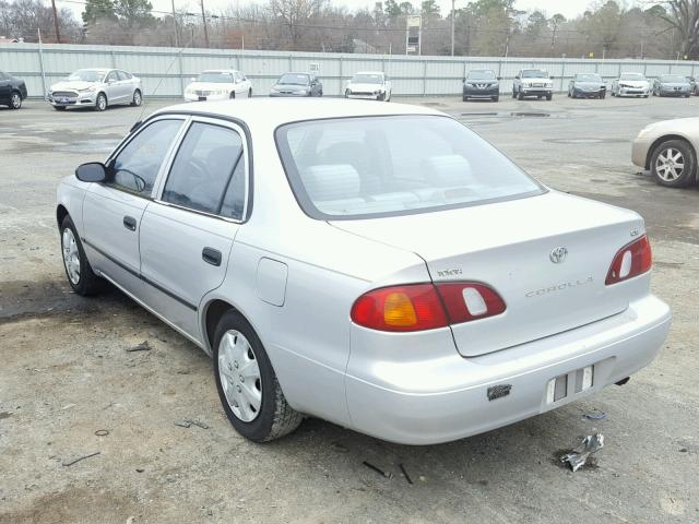 1NXBR12E1YZ393939 - 2000 TOYOTA COROLLA VE SILVER photo 3