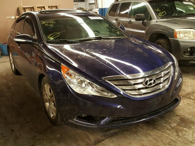 5NPEC4ACXDH619694 - 2013 HYUNDAI SONATA SE BLUE photo 1