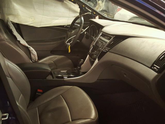 5NPEC4ACXDH619694 - 2013 HYUNDAI SONATA SE BLUE photo 5