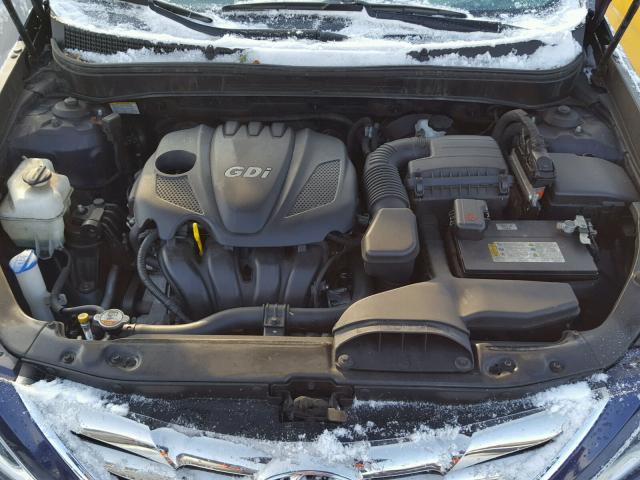 5NPEC4ACXDH619694 - 2013 HYUNDAI SONATA SE BLUE photo 7