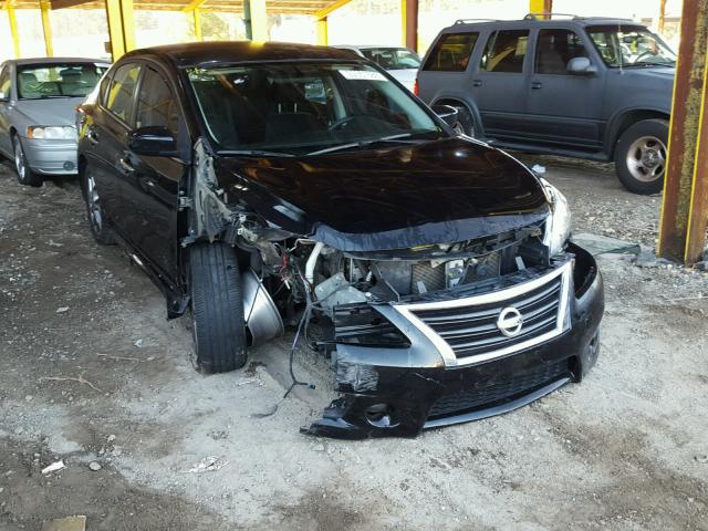 3N1AB7AP8DL635059 - 2013 NISSAN SENTRA S BLACK photo 1