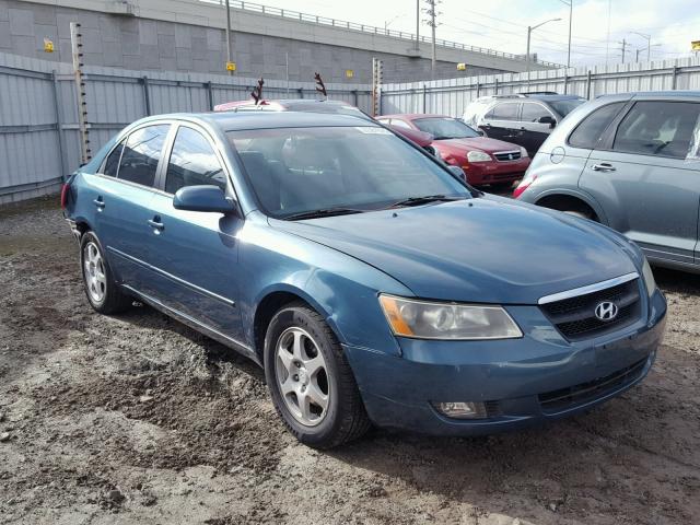 5NPEU46F16H106918 - 2006 HYUNDAI SONATA GLS BLUE photo 1