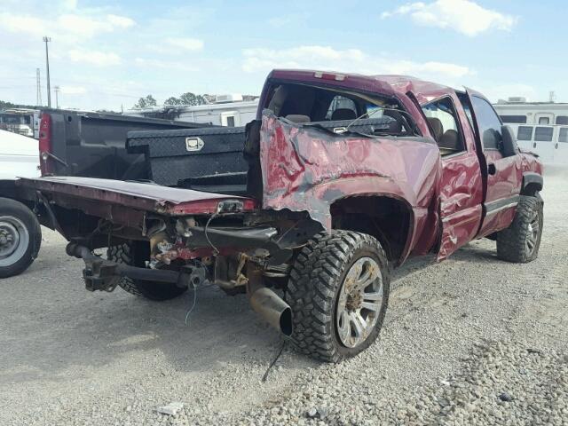 1GCHK23D96F228009 - 2006 CHEVROLET SILVERADO BURGUNDY photo 4