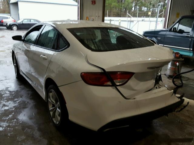 1C3CCCBB8FN733224 - 2015 CHRYSLER 200 S WHITE photo 3