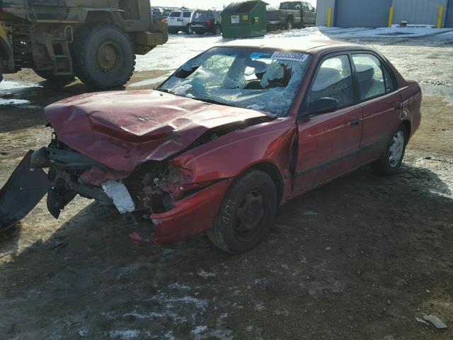 1Y1SK52812Z408794 - 2002 CHEVROLET GEO PRIZM 红色 照片 2