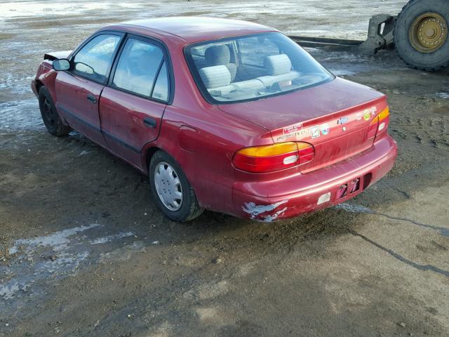 1Y1SK52812Z408794 - 2002 CHEVROLET GEO PRIZM 红色 照片 3
