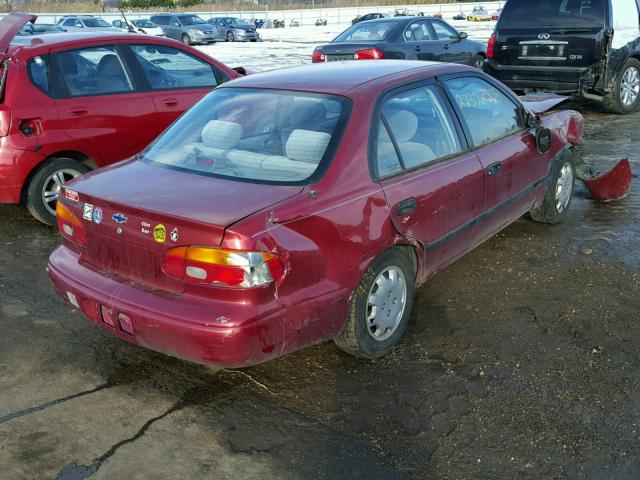1Y1SK52812Z408794 - 2002 CHEVROLET GEO PRIZM 红色 照片 4