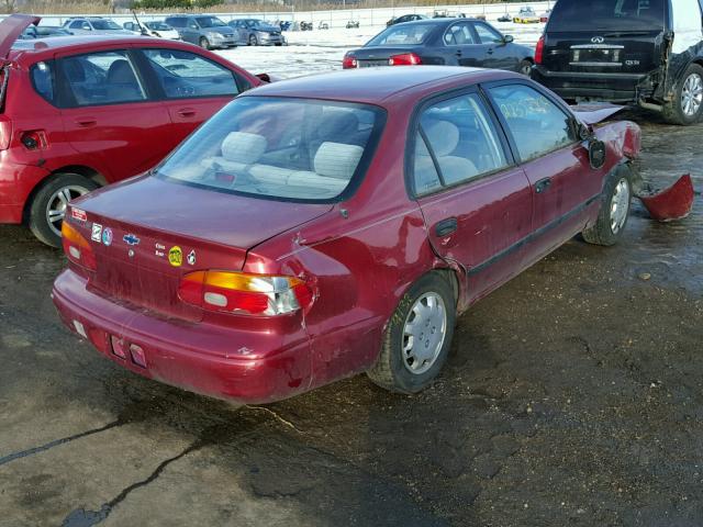 1Y1SK52812Z408794 - 2002 CHEVROLET GEO PRIZM RED photo 4