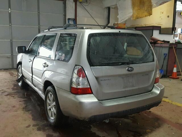 JF1SG65607G702864 - 2007 SUBARU FORESTER 2 SILVER photo 3