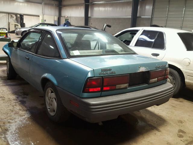 1G1JC144XR7186738 - 1994 CHEVROLET CAVALIER V TEAL photo 3