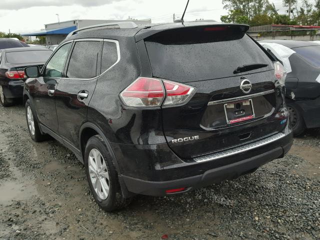 5N1AT2ML6EC774881 - 2014 NISSAN ROGUE S BLACK photo 3