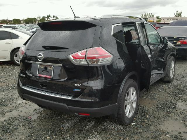 5N1AT2ML6EC774881 - 2014 NISSAN ROGUE S BLACK photo 4