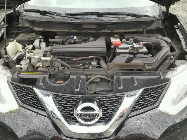 5N1AT2ML6EC774881 - 2014 NISSAN ROGUE S BLACK photo 7