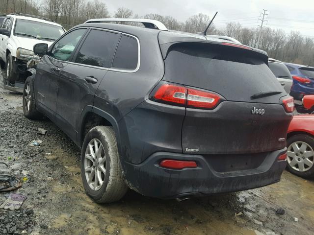 1C4PJLCBXFW683566 - 2015 JEEP CHEROKEE L GRAY photo 3