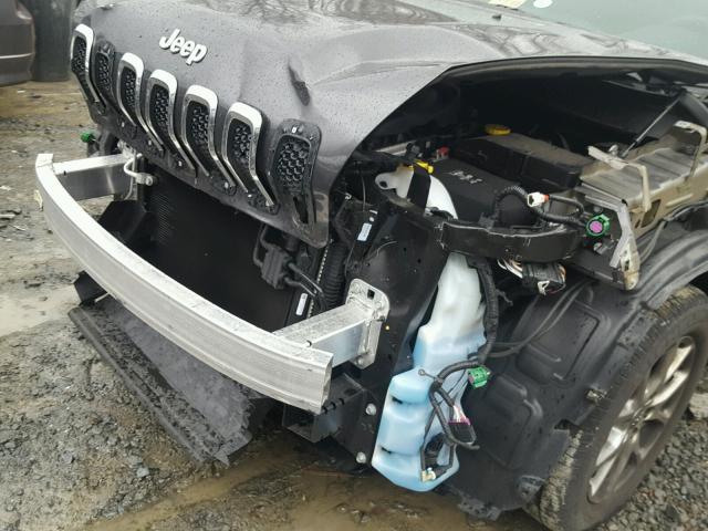 1C4PJLCBXFW683566 - 2015 JEEP CHEROKEE L GRAY photo 9