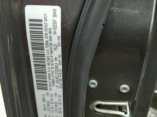 3C6UR5CL2FG639910 - 2015 RAM 2500 ST GRAY photo 10