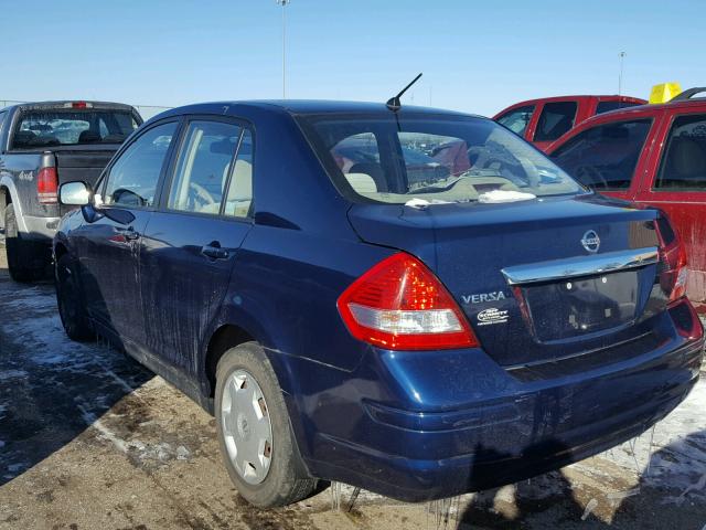 3N1BC11E69L441005 - 2009 NISSAN VERSA S BLUE photo 3