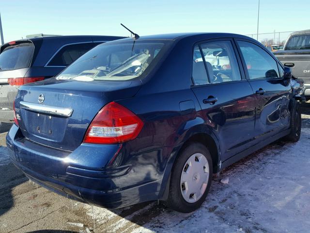 3N1BC11E69L441005 - 2009 NISSAN VERSA S BLUE photo 4