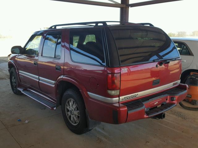 1GKDT13W5Y2270358 - 2000 GMC JIMMY / EN MAROON photo 3