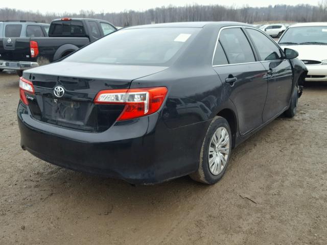 4T1BF1FK1CU501669 - 2012 TOYOTA CAMRY BASE BLACK photo 4