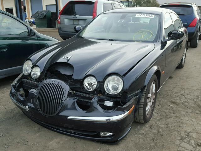 SAJEA01U73HM77102 - 2003 JAGUAR S-TYPE BLACK photo 2