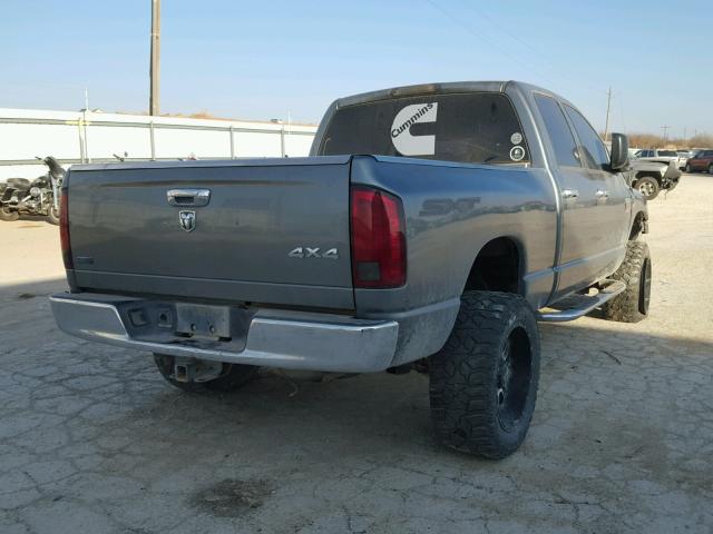 3D7KS28A88G193409 - 2008 DODGE RAM 2500 S GRAY photo 4