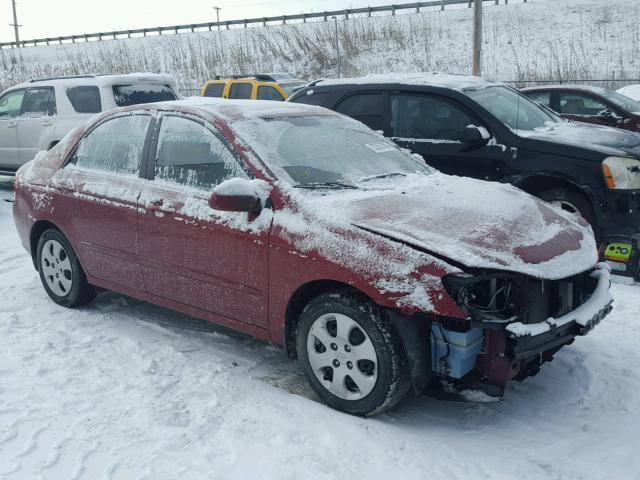 KNAFE221195651809 - 2009 KIA SPECTRA EX RED photo 1