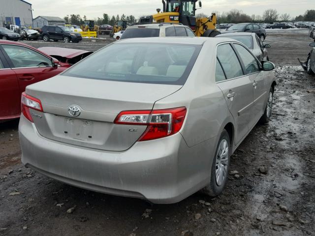 4T4BF1FK0ER433194 - 2014 TOYOTA CAMRY L BEIGE photo 4