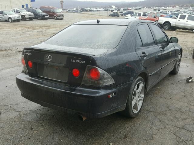 JTHBD192220064078 - 2002 LEXUS IS 300 BLACK photo 4