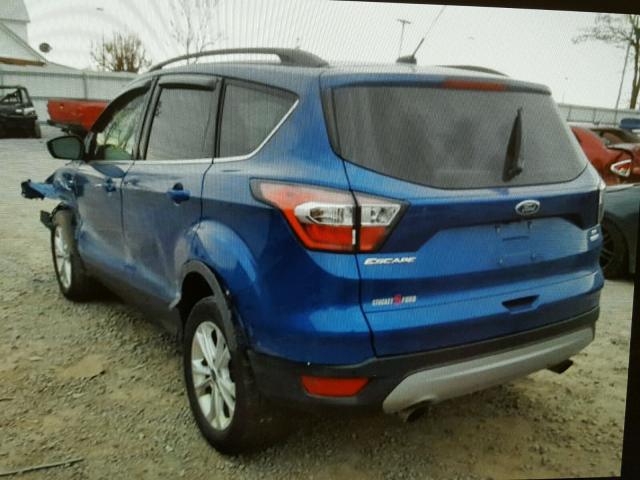 1FMCU9G93HUB39548 - 2017 FORD ESCAPE SE BLUE photo 3