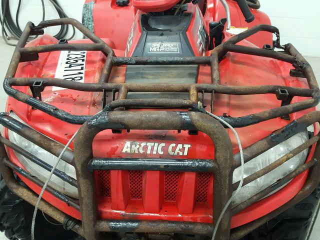 4UF05ATV25T259506 - 2005 ARCT 500 4X4 RED photo 9