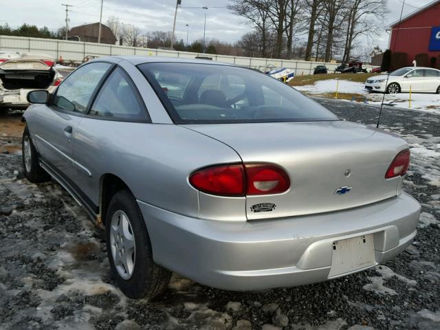 1G1JC124827113747 - 2002 CHEVROLET CAVALIER SILVER photo 3