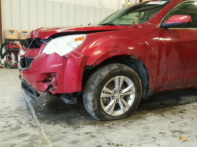 2GNALCEK8E6324956 - 2014 CHEVROLET EQUINOX LT RED photo 10