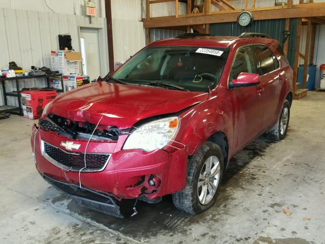 2GNALCEK8E6324956 - 2014 CHEVROLET EQUINOX LT RED photo 2