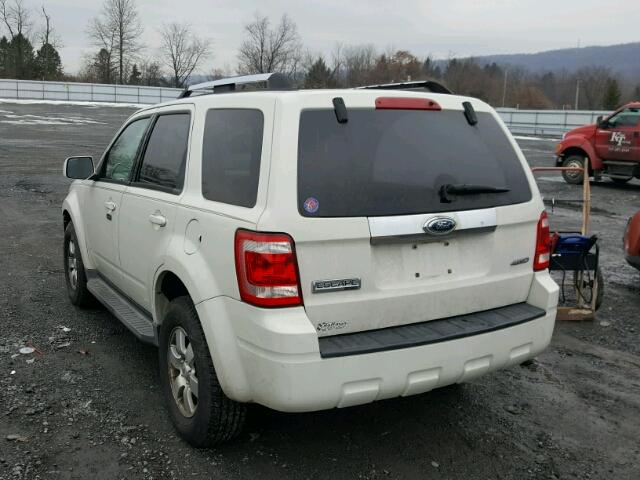 1FMCU94G99KB62204 - 2009 FORD ESCAPE LIM WHITE photo 3