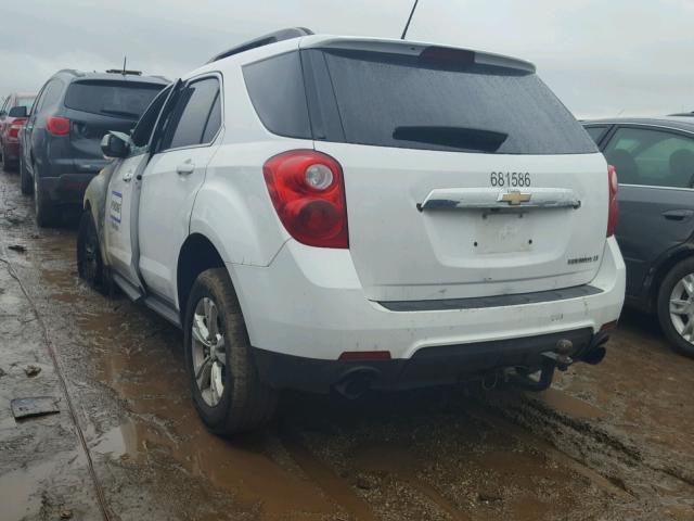 2GNFLDE32D6386212 - 2013 CHEVROLET EQUINOX LT WHITE photo 3