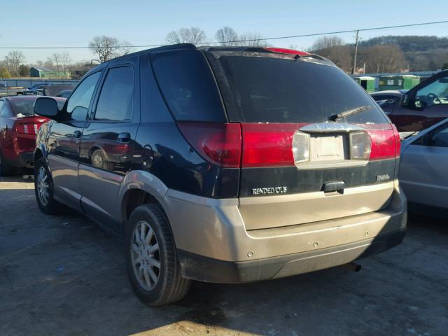 3G5DA03E85S521934 - 2005 BUICK RENDEZVOUS BLUE photo 3