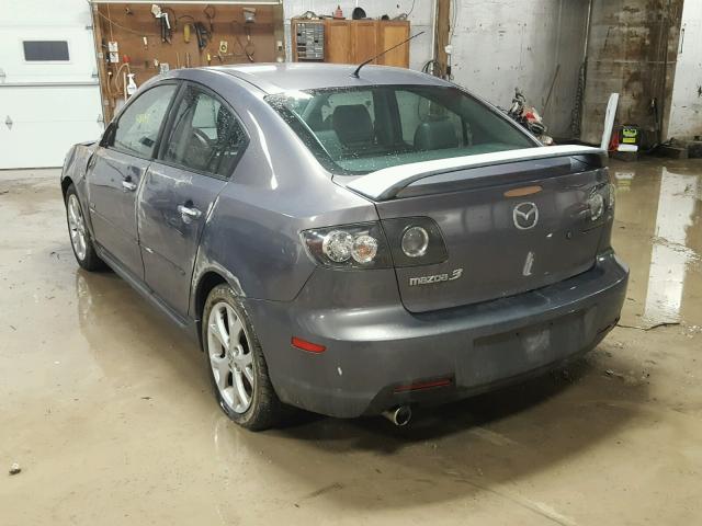 JM1BK323671646191 - 2007 MAZDA 3 S GRAY photo 3