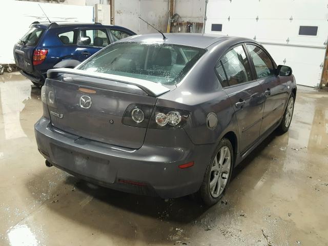 JM1BK323671646191 - 2007 MAZDA 3 S GRAY photo 4