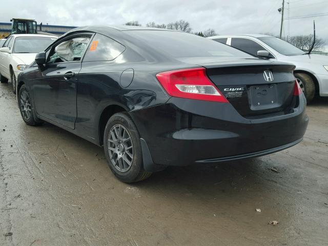 2HGFG3B54DH508734 - 2013 HONDA CIVIC LX BLACK photo 3