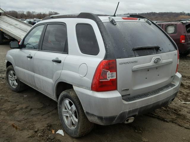 KNDJE723797585413 - 2009 KIA SPORTAGE L SILVER photo 3