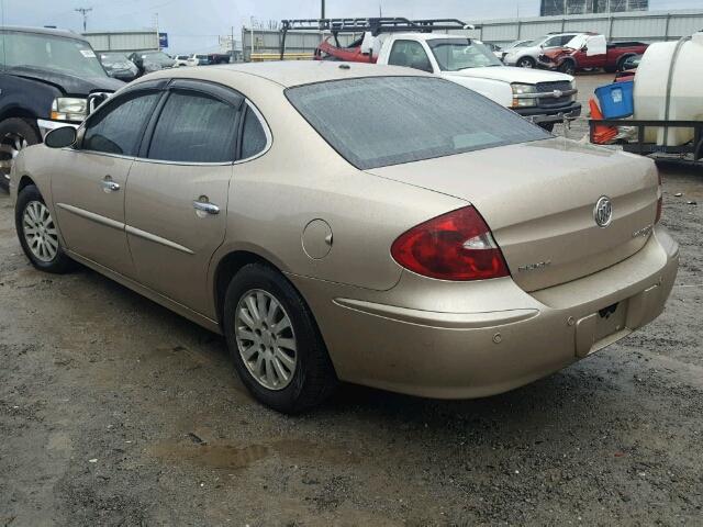 2G4WD562251313112 - 2005 BUICK LACROSSE C GOLD photo 3