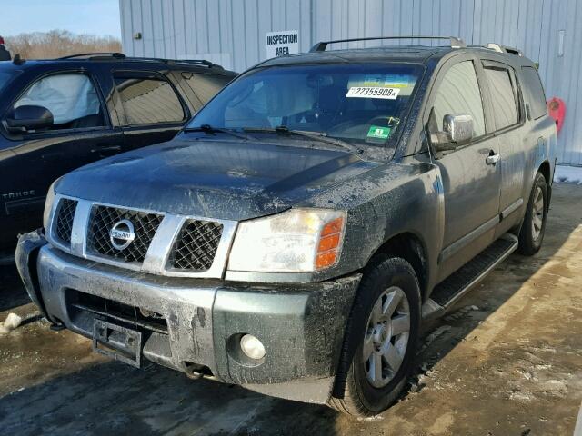 5N1AA08B94N726967 - 2004 NISSAN ARMADA SE TEAL photo 2