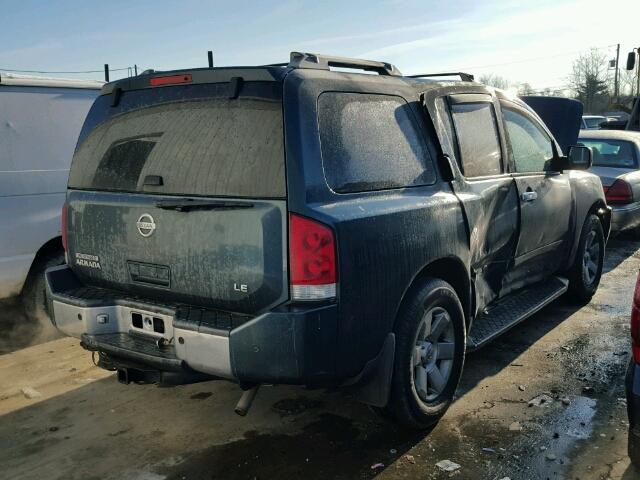 5N1AA08B94N726967 - 2004 NISSAN ARMADA SE TEAL photo 4