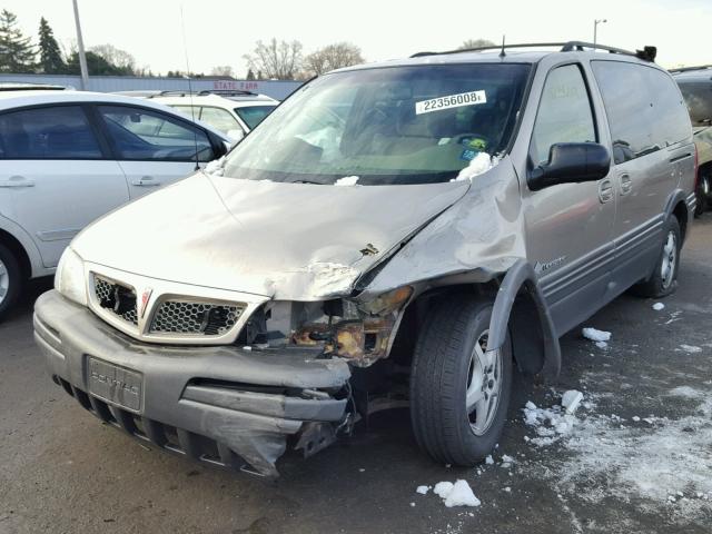 1GMDX03E52D194214 - 2002 PONTIAC MONTANA TAN photo 2