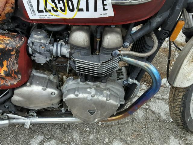 SMT920K124J206090 - 2004 TRIUMPH MOTORCYCLE BONNEVILLE MAROON photo 7