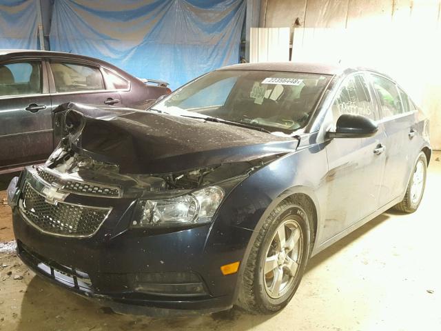 1G1PC5SB6E7113816 - 2014 CHEVROLET CRUZE LT BLUE photo 2