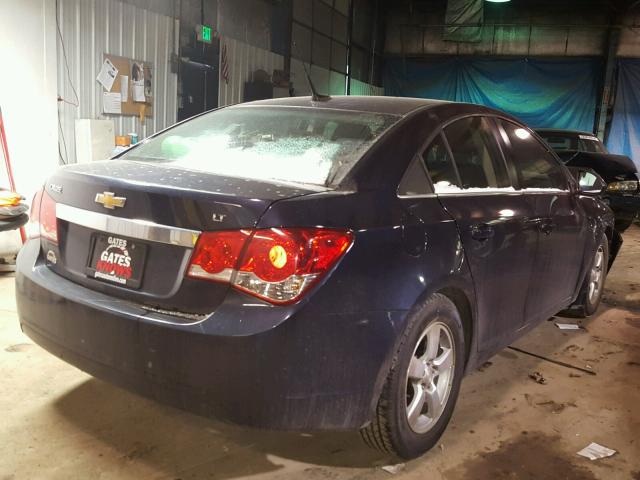 1G1PC5SB6E7113816 - 2014 CHEVROLET CRUZE LT BLUE photo 4